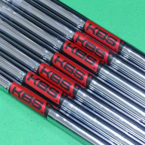 KBS Tour .355 Stiff Flex Pulled Steel Iron Shafts SET OF 7