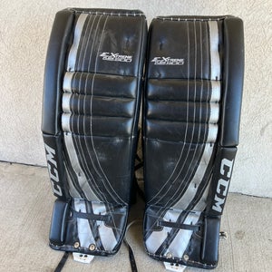 Black 34" Senior CCM Extreme Flex 500 Goalie Leg Pads (Used)