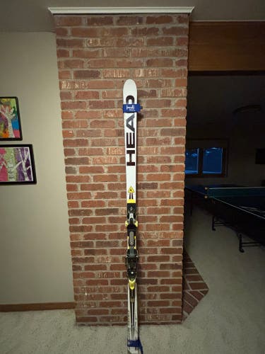 HEAD World Cup Rebels i.GS RD 195 cm Racing Skis With Bindings Max Din 18 (Used)