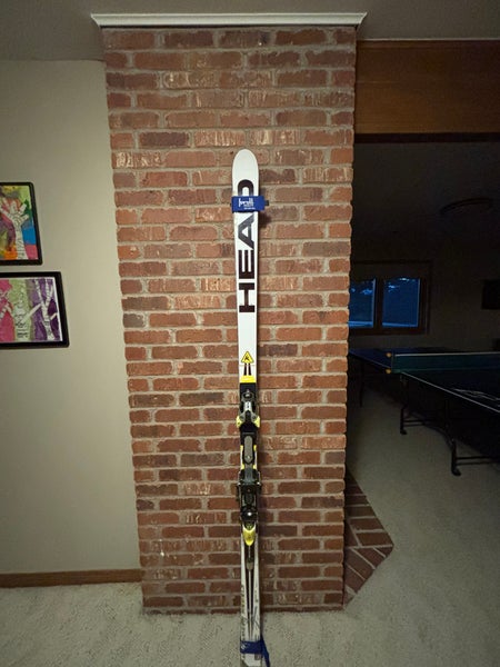 HEAD World Cup Rebels i.GS RD 195 cm Racing Skis With Bindings Max Din 18 (Used)