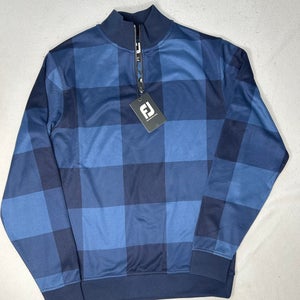 NWT Men's Footjoy Blue 1/4 zip pullover size S