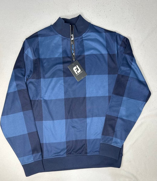 NWT Men's Footjoy Blue 1/4 zip pullover size S