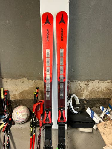 Women's 188 cm Atomic Redster FIS GS Skis With Bindings Max Din 16 (Used)