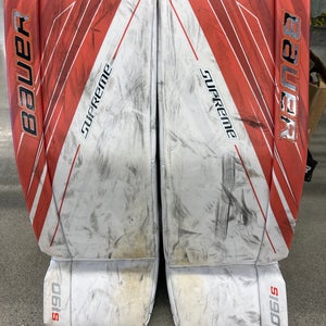 Medium Senior Bauer Supreme S190 Goalie Leg Pads (Used)