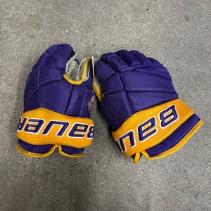 Purple Senior Bauer Vapor Pro Team Jr. Kings Gloves 13" Pro Stock