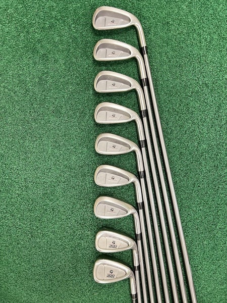 TaylorMade 200 Golf Irons Set 4-PW+AW+SW Regular Flex Graphite Shafts Right Hand