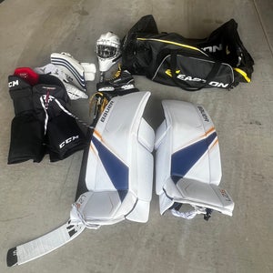 Complete Senior Goalie Set – Bauer/CCM/Vaughn – Like New