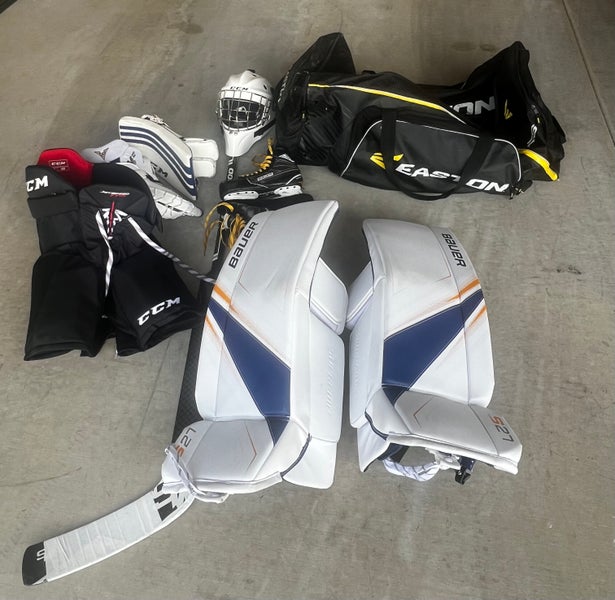 Complete Senior Goalie Set – Bauer/CCM/Vaughn – Like New