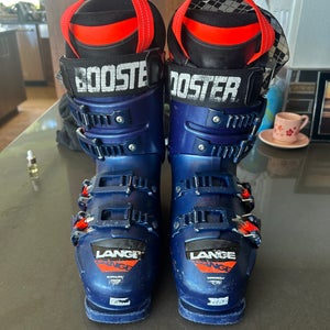 21.5 Unisex Lange RS 70 SC Racing Ski Boots (261 mm) with 4 buckles AND Booster Strap (Used)