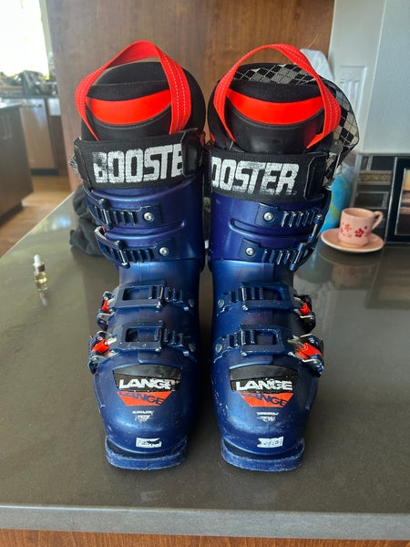 21.5 Unisex Lange RS 70 SC Racing Ski Boots (261 mm) with 4 buckles AND Booster Strap (Used)