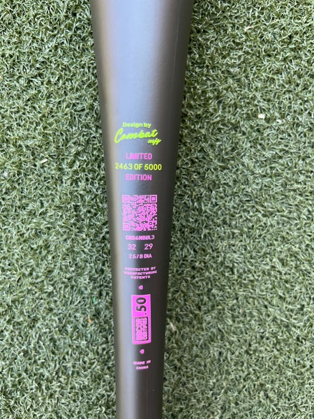 Mazza Baseball Combat Spec-A1 BBCOR Midnight Rodeo 32/29 - Nuova 2025