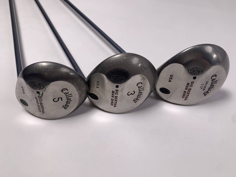 Callaway Big Bertha Warbird Wood Set Driver 3 5 | 11* 15* 18* RCH 90 Mens RH