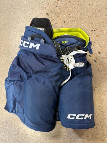 Blue Junior Medium CCM Tacks XF Hockey Pants (Used)