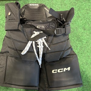 Black CCM Axis F5 Hockey Goalie Pants (Used) | Junior Medium