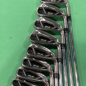 MINT Men's TaylorMade 2019 M2 Right Handed Iron Set | 4i-9i, PW, AW | R Flex | Reax 88 Steel Shafts