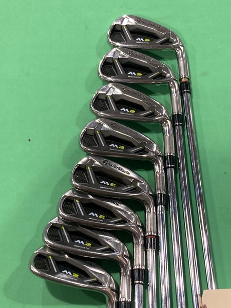 MINT Men's TaylorMade 2019 M2 Right Handed Iron Set | 4i-9i, PW, AW | R Flex | Reax 88 Steel Shafts