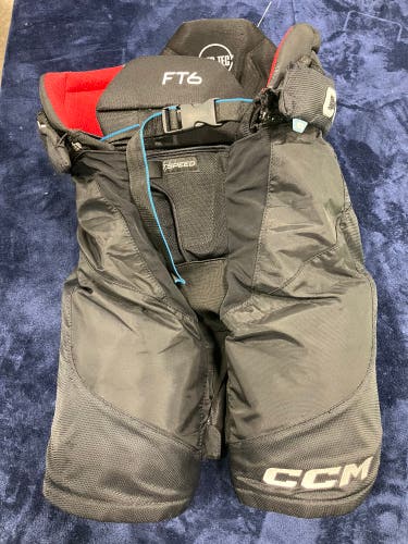 Black Senior Medium CCM Jetspeed FT6 Pro Hockey Pants (Used)