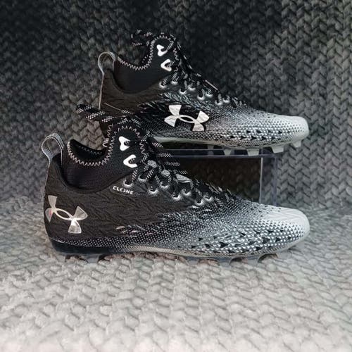 Under Armour Spotlight Clone 3.0 MC Football Cleats Black Mens 3026334 Size 10