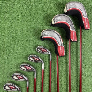 Cobra Baffler 2013 Red Combo Hybrid Iron Set 4H 5H 6H 7-PW GW Regular Flex