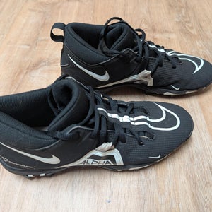 Men's Size M 9.0 (W 10.0) Nike Alpha Menace 3 Shark Mid Top Molded Cleats (Used)