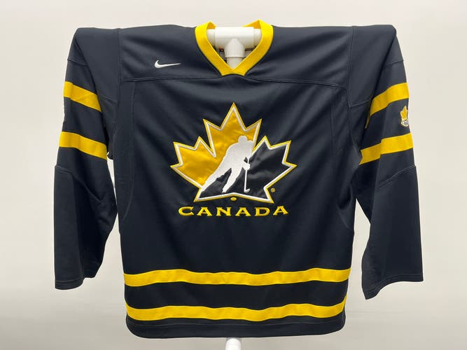 Nike Team Canada 2013 IIHF LIVESTRONG Hockey Jersey Black Large