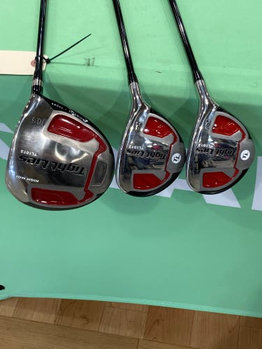 MINT CONDITION Men's Adams Tight Lies TL1012 Right Handed Driver, 3 Wood, 5 Wood Combo | Uniflex