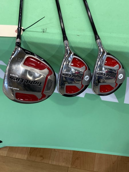 MINT CONDITION Men's Adams Tight Lies TL1012 Right Handed Driver, 3 Wood, 5 Wood Combo | Uniflex
