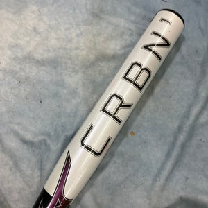 White 2024 Mizuno F24 CRBN1 Composite Bat (-10) Composite 23 oz 33" (Used)