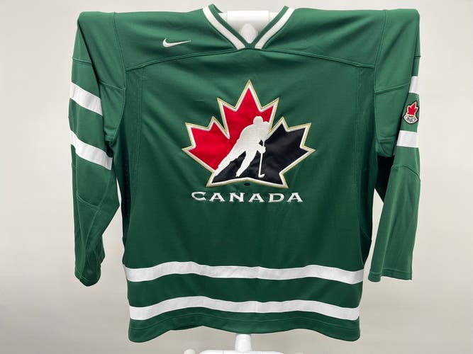 Nike Team Canada 2010 IIHF World Junior Hockey Jersey Green Large