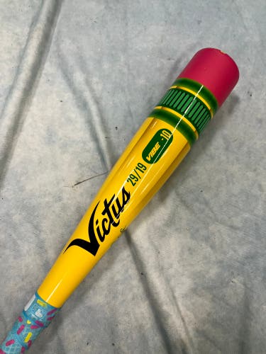 2024 Victus Vibe Alloy Bat USABat Certified (-10) Alloy 19 oz 29" (Used)