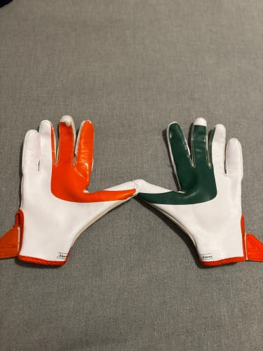 Miami football gloves