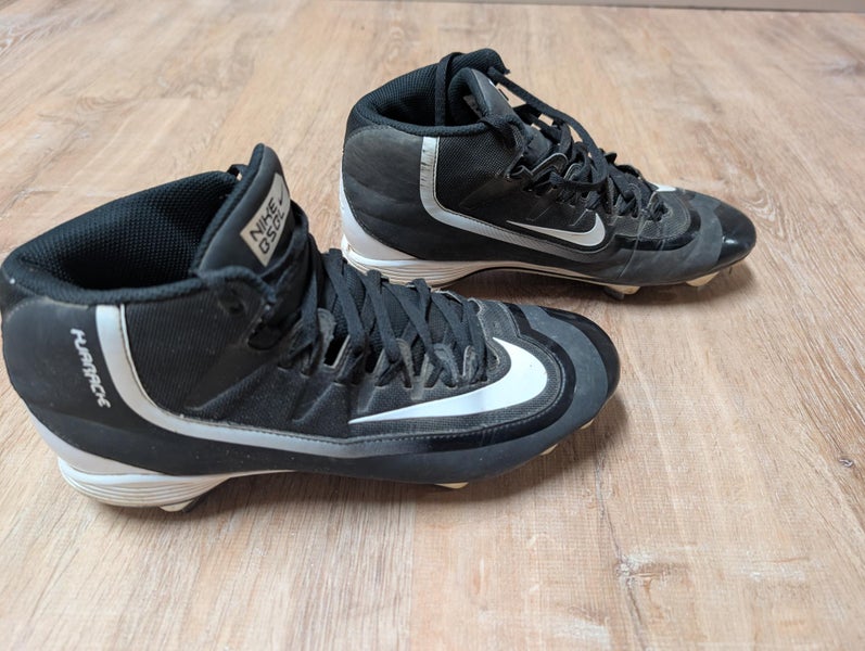 Nike Huarache 2KFilth Pro Metal Baeball Cleats Black Men's Size M 9.5 (W 10.5) (Used)