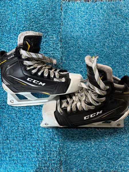 Senior CCM Tacks 9080 Hockey Goalie Skates Regular Width 7.5 (Used)