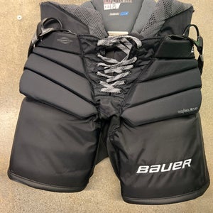 Black Intermediate Large Bauer Elite Hockey Goalie Pants (Used)