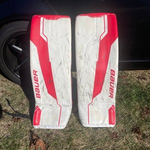 Small 2024 Bauer Supreme Shadow Goalie Leg Pads 33+ (Used)