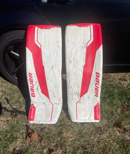 Small 2024 Bauer Supreme Shadow Goalie Leg Pads 33+ (Used)