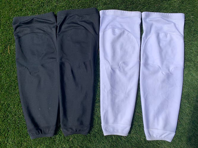 Large Black & White Reebok Edge Pro Stock Practice Socks *USA Shipping Only - Read Full Description*