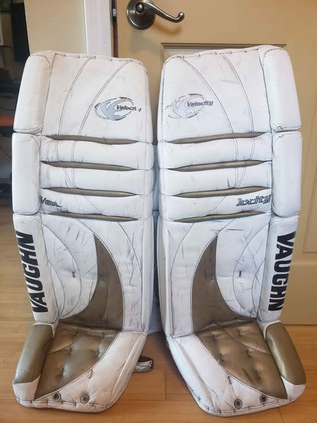 36" Vaughn Velocity V2 Goalie Leg Pads Pro Stock (Used)