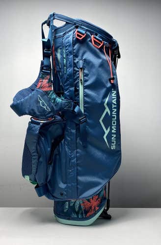 Sun Mountain Missoula Montana Stand Bag Blue 14-Way Divide Dual Strap Golf Bag