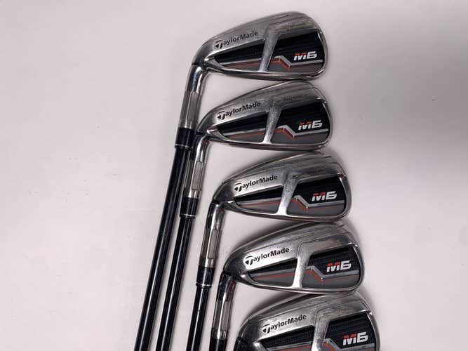 TaylorMade M6 Iron Set 4-PW+GW Fujikura Atmos 6R Regular Graphite Mens LH