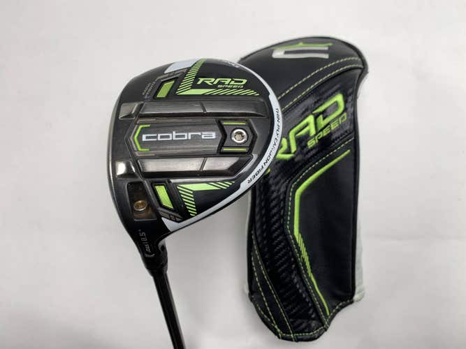 Cobra RAD Speed 5 Fairway Wood 18.5* EvenFlow Riptide CB 5.0 40g Senior LH HC