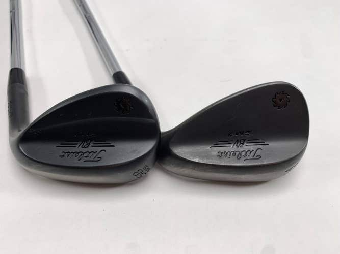 Titleist Vokey SM7 Jet Black Wedge Set 54* 10 | 58* 10 KBS Tour Stiff RH