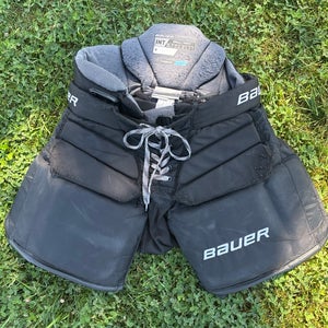 Black Intermediate Small Bauer Elite Hockey Goalie Pants