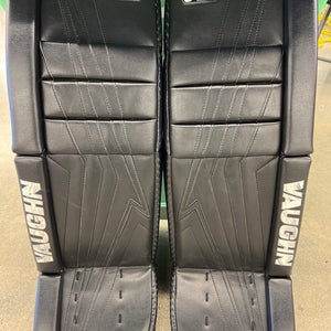 Black 30" Intermediate Vaughn Velocity V9 Goalie Leg Pads (Used)