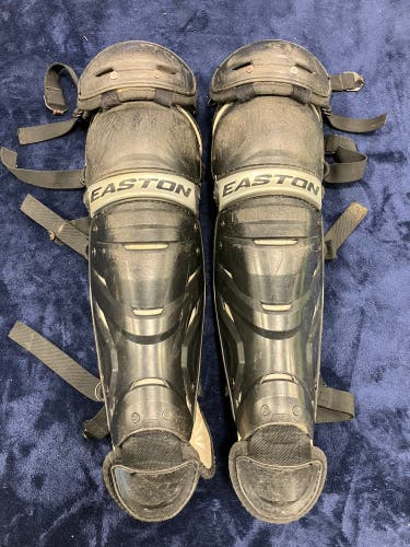 Black Youth Easton Elite X Catcher's Leg Guard (Used)