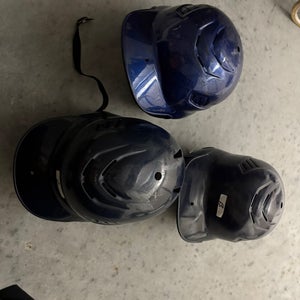 Lot of 3 baseball batting helmets