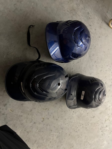 Lot of 3 baseball batting helmets
