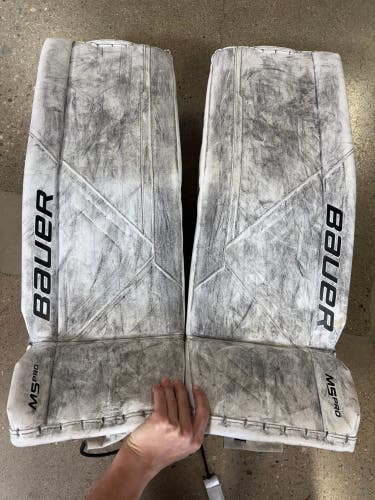 33+" Senior Small Bauer Supreme M5 Pro Goalie Leg Pads (Used)