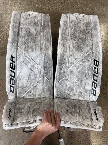 33+" Senior Small Bauer Supreme M5 Pro Goalie Leg Pads (Used)