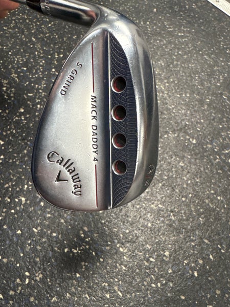 Men's Callaway Mack Daddy 4 Left Hand Wedge Wedge Flex 58 Degree Steel Shaft (Used)